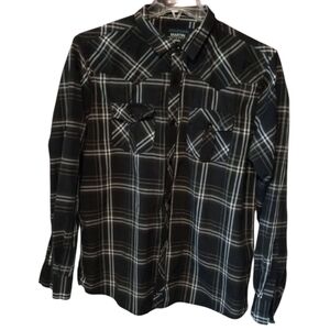 Black Plaid Men's Shirt